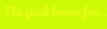 Image with Font Color E5FE15 and Background Color CEFA05